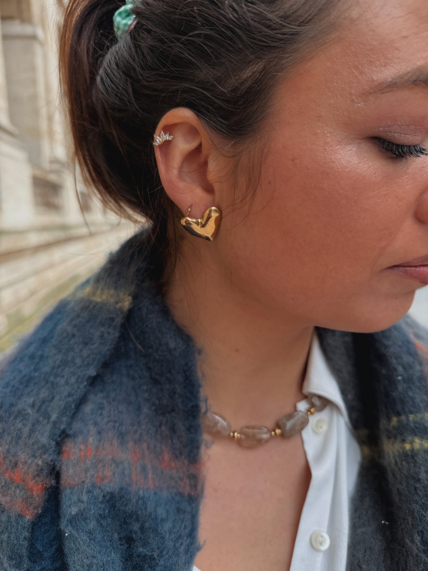 Boucles d'oreilles coeur Eros