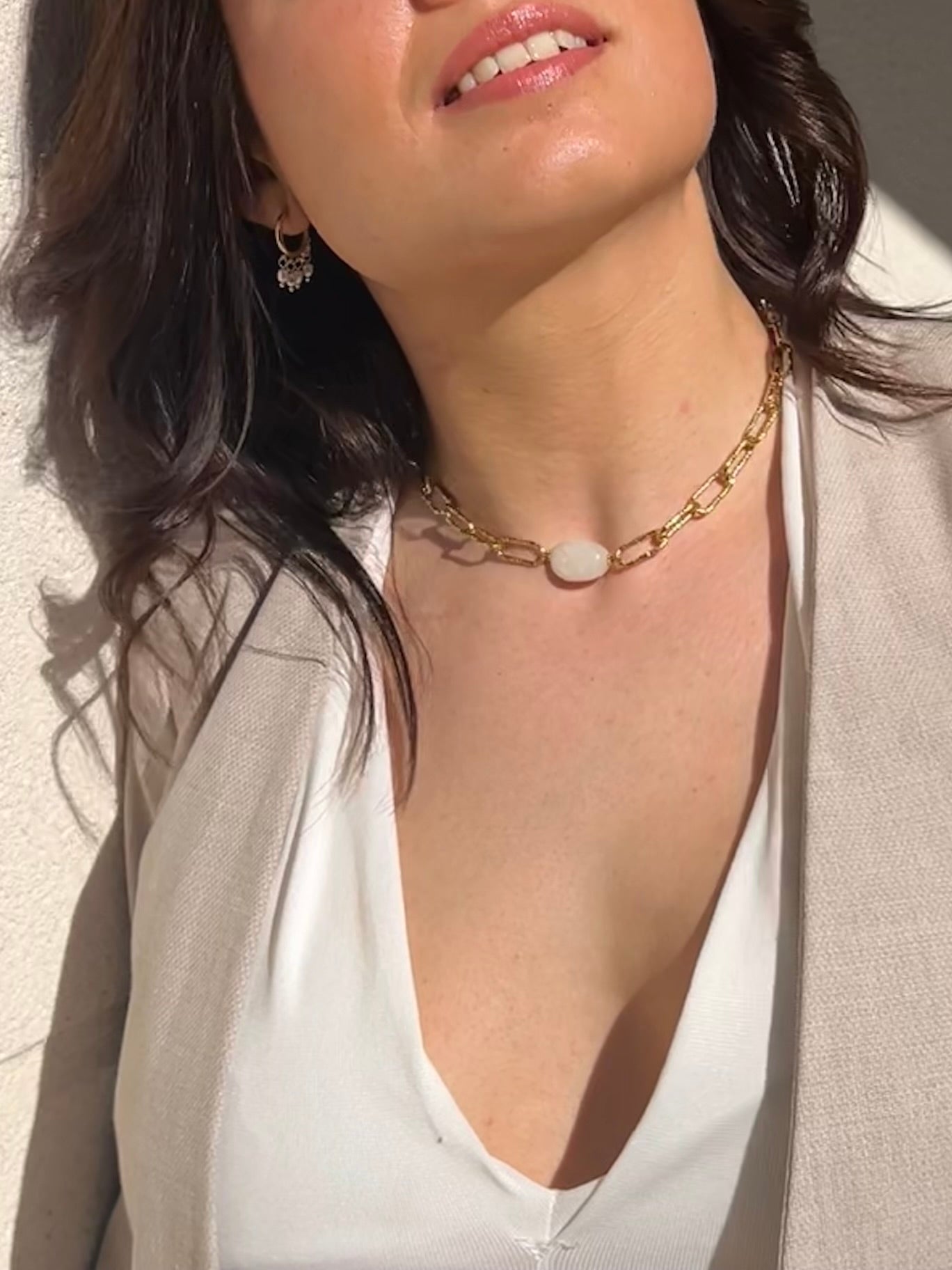 Collier Milano Cream Lisa l'amoroso