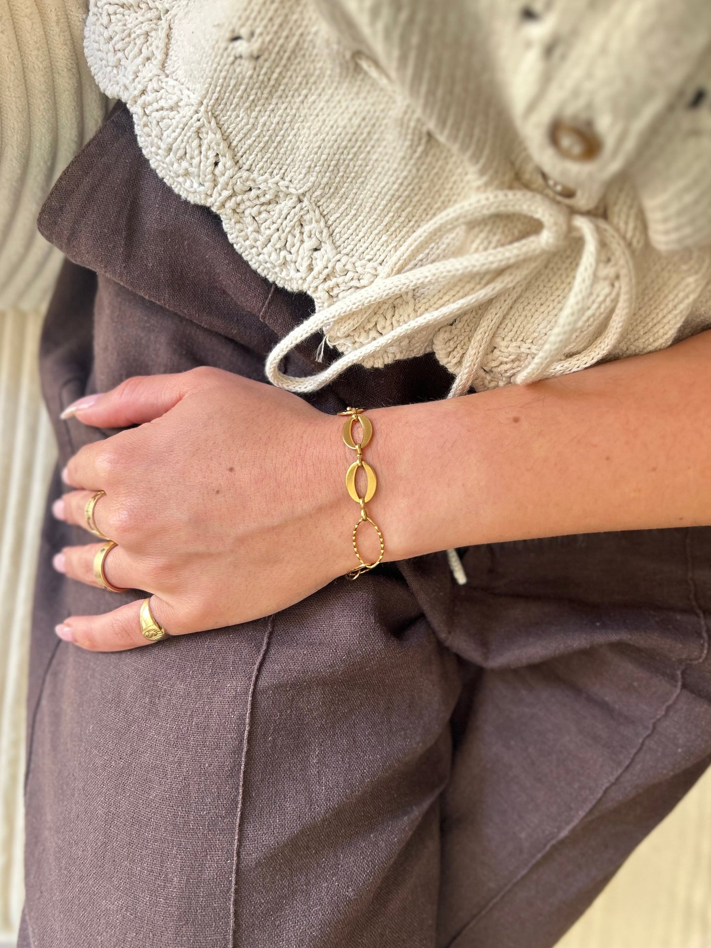 Bracelet bi-chaîne Albane Lisa l'amoroso