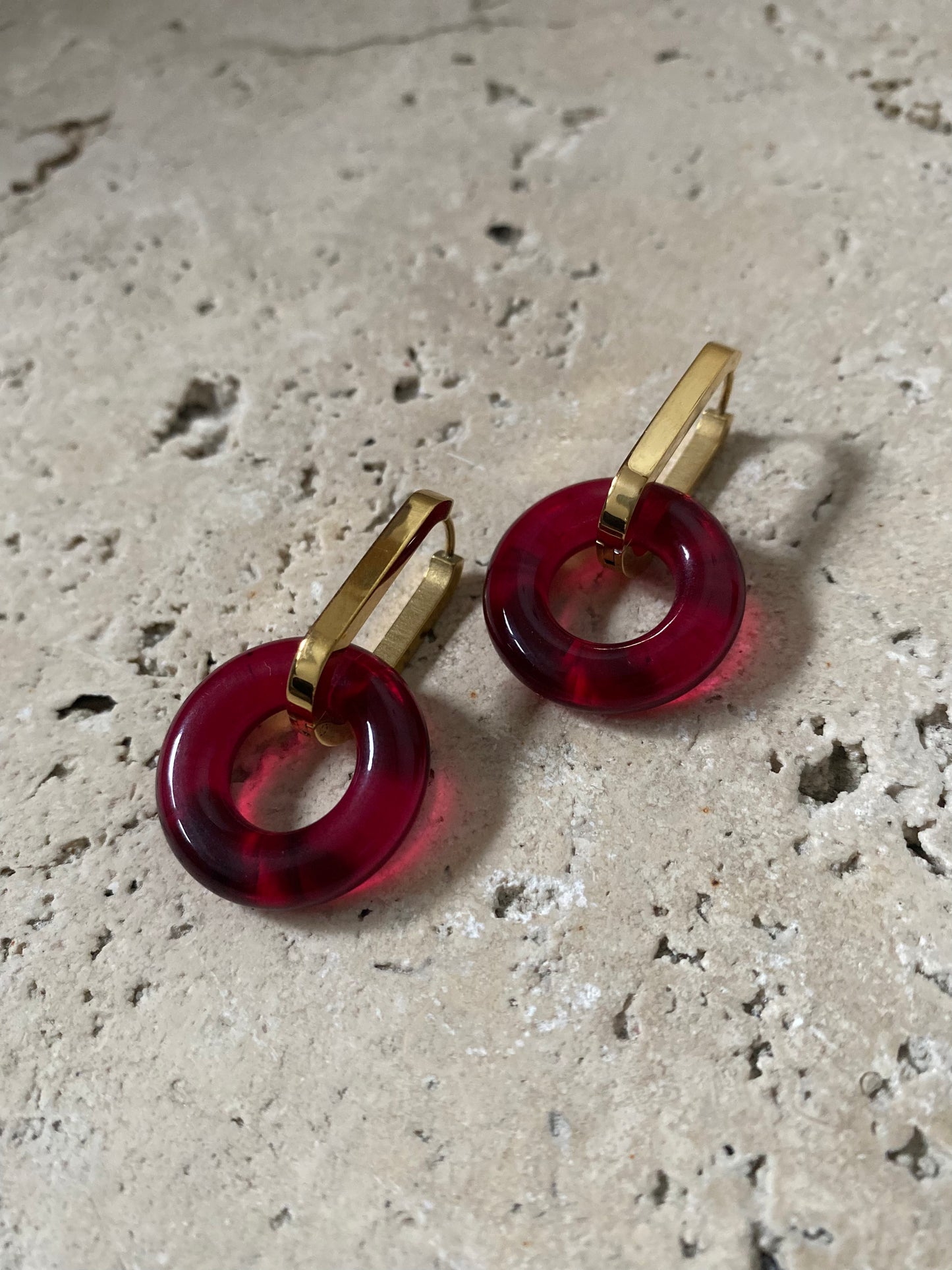 Boucles d’oreilles Griotte