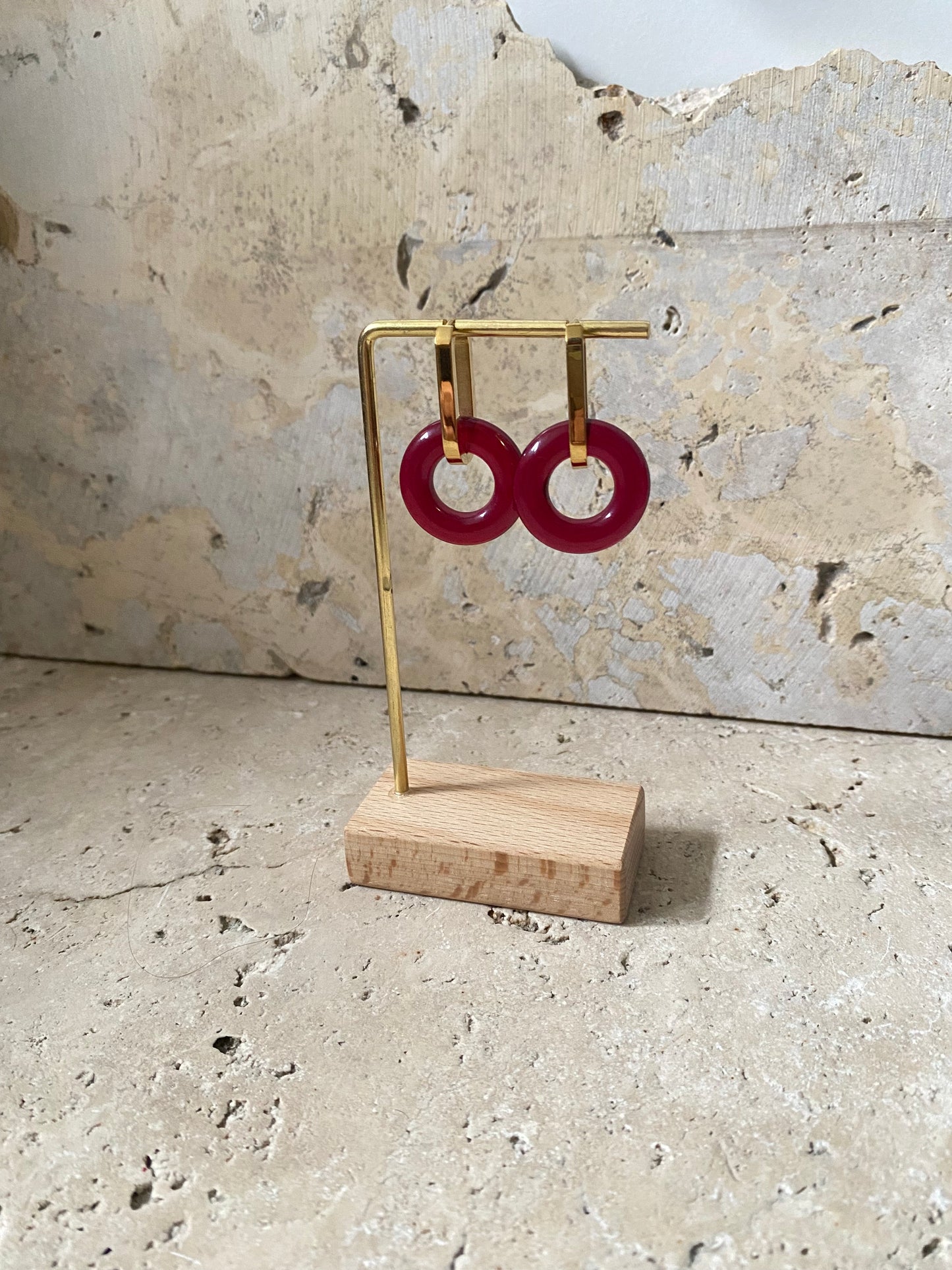 Boucles d’oreilles Griotte