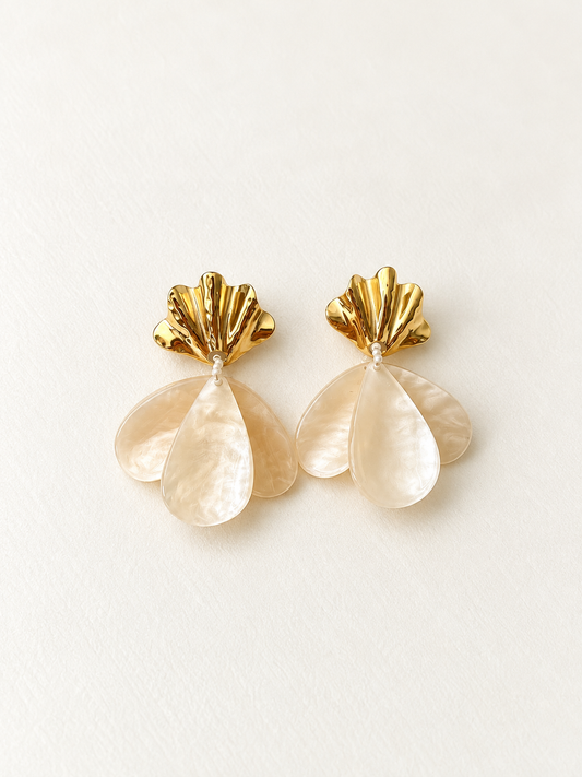 Boucles d'oreilles pendantes Cori en acier inoxydable Lisa l'amoroso