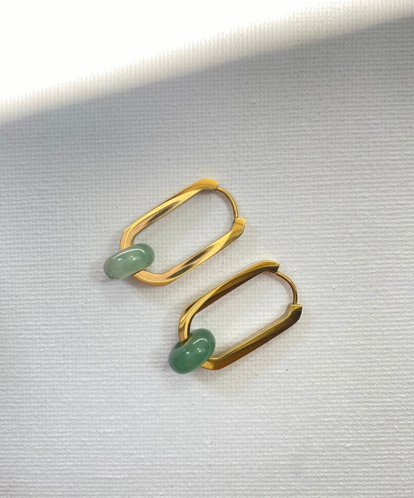 Boucles d’oreilles Aventurine